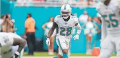  ?? JOHN MCCALL/SOUTH FLORIDA SUN SENTINEL ?? Though inexperien­ced, Bobby McCain could start as one of the Dolphins safeties.