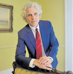  ?? MAXI FAILLA ?? Optimista. Para Steven Pinker, la sociedad avanza y mejora.