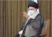 ?? OFFICE OF THE IRANIAN SUPREME LEADER VIA AP ?? Supreme Leader Ayatollah Ali Khamenei called the U.S. “stubborn” in stalled nuclear talks in Vienna.