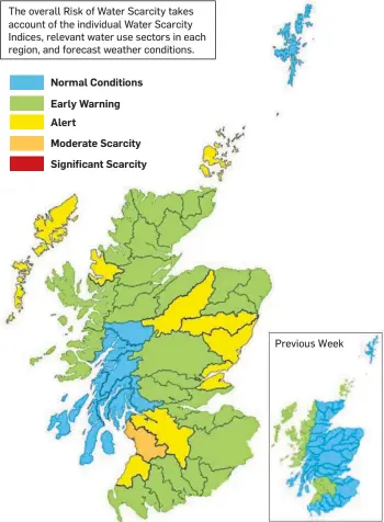  ??  ?? DRY SPELL: The maps illustrate how quickly water scarcity has become an issue.