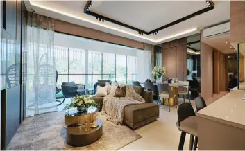  ??  ?? Catering to the different needs of residents, UEL is offering 460 luxurious residentia­l homes arranged in two 15-storey and two 5-storey towers