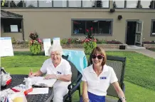  ??  ?? Long-time CHAS members and volunteers Carole Brawn, left, and Geri Moon.