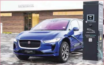  ??  ?? Jaguar’s all-electric I-PACE