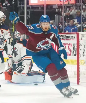  ?? JACK DEMPSEY/AP ?? Nathan MacKinnon and the Avalanche will host the Lightning in Game 1 of the Stanley Cup Final on Wednesday.