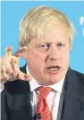  ??  ?? Boris Johnson is the favourite among Tory party members to replace Theresa May as party leader.