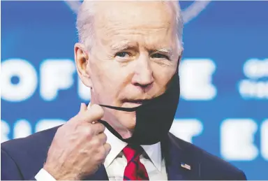  ?? KEVIN LAMARQUE / REUTERS FILES ?? The Keystone XL decision underlines how little Canada matters to President Joe Biden, writes Derek H. Burney.