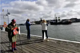  ?? Bild: Stefan Berg ?? Lyxyachten Sherpa var en mäktig syn i Göteborgs hamn tidigare i år.