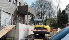  ?? Foto: Polizei ?? Auf dieser Baustelle kommt es im April 2016 zum Unfall.