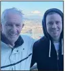  ?? (AP/Courtesy of Mitch Drake) ?? Gary Drake and his son Mitch pose for a picture in Portland, Ore., on Feb. 13.