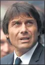  ??  ?? Antonio Conte playing down Chelsea’s title favourites tag