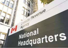  ?? CHRIS ROUSSAKIS/QMI AGENCY ?? Canada Revenue Agency has asked Canadians to limit their calls to certain topics only.