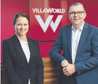  ??  ?? Villa World CFO Lorelei Nieves and CEO Craig Treasure.