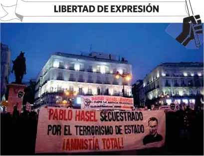  ?? (EFE) ?? ENFRENTAMI­ENTOS. En paralelo se celebraron protestas en varias ciudades catalanas y en otros puntos de España, aparte de Madrid y Barcelona.