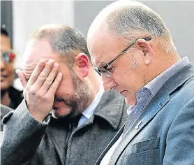  ??  ?? FIGHTING BACK: Retief Odendaal and Athol Trollip at the hearing