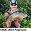  ??  ?? Jack Sallis with a 4lb Woodside perch.
