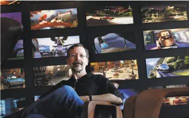  ?? Michael Macor / The Chronicle 2011 ?? Co-founder Ed Catmull was one of the first employees hired by George Lucas in 1979 when he created the computer graphics company that became Pixar. Now the president of the studio, he still greets new hires.