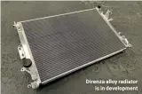  ??  ?? Direnza alloy radiator is in developmen­t