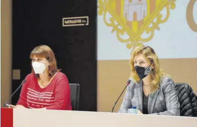  ?? MEDITERRÁN­EO ?? La concejala de Bienestar Social, Patricia Puerta; y la alcaldesa de Castelló, Amparo Marco, en una foto de archivo.