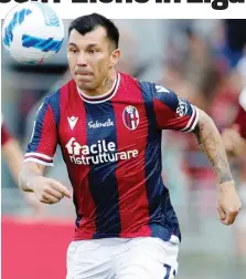  ?? ANSA ?? Gary Medel, 34 anni, 38 presente con il Bologna in totale