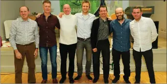  ??  ?? Senior men’s cross country champions from 1989 and 2018: Shay Faulkner, Peter Savage, Danny Green, Darragh Flynn, Damien Byrne, Brian Gurrin and Justin Doyle.