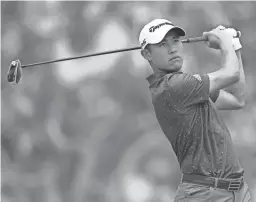  ?? ORLANDO RAMIREZ/USA TODAY SPORTS ?? Collin Morikawa tees off on the second hole during the final round of the U.S. Open on June 20 at Torrey Pines Golf Course.