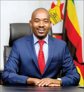  ??  ?? UMnu uNelson Chamisa