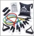  ?? BLACK MOUNTAIN PRODUCTS VIA AP ?? The easiest way to sneak in a solid workout at home or in your hotel. Black Mountain’s super lightweigh­t resistance bands range from 2-4 pounds to 25-30 pounds of resistance — perfect whether you’re recovering from an injury or looking to get swole.