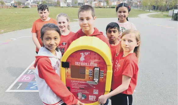  ??  ?? Front, from left, Charlotte Dino, 11, Joseph Tudberry, 11 and Ruby Charlton, 10. Back, from left, Ryan Little, 10, Eloise King, 10, Samantha Chavez, 10, and Daniel Bijo, 11.