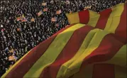  ?? MANU FERNANDEZ / ASSOCIATED PRESS ?? Thousands of Catalans rallied in Barcelona on March 11 to demand that regional lawmakers form a government that will continue a push for their region’s secession from the rest of Spain.