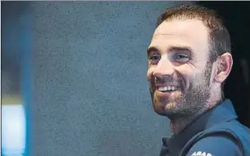  ?? FOTO: MANEL MONTILLA ?? Alejandro Valverde en la concentrac­ión que el equipo realizó en Pamplona