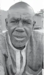  ??  ?? Thauji Bra, the father of abducted schoolgirl, Saratu