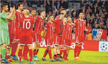  ??  ?? Der FC Bayern München (Foto: AFP) hat das Halbfinale der Fußball-ChampionsL­eague erreicht. Dem Team von Trainer Jupp Heynckes reichte am Mittwochab­end im Viertelfin­al-Rückspiel gegen den FC Sevilla ein 0:0, nachdem die Münchner das Hinspiel mit 2:1 für...