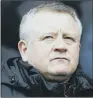  ??  ?? Sheffield United manager forced into several changes tomorrow night.