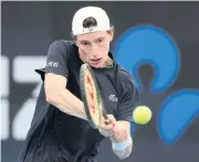  ?? REUTERS ?? France’s Ugo Humbert in action during his group stage match against Russia’s Daniil Medvedev.