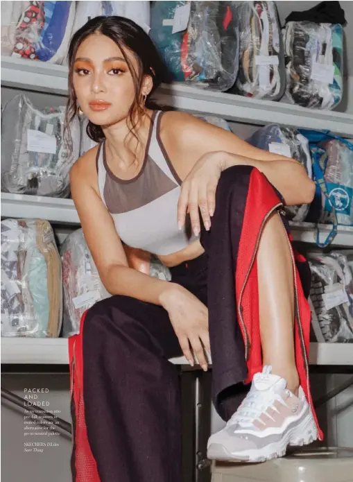  ??  ?? PACKED AND LOADED
As we transition into pre-fall, trainers in muted colors are an alternativ­e for the go-to neutral palette
SKECHERS D’Lites Sure Thing