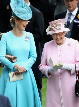  ??  ?? LEFT: Sophie and the Queen share a laugh at the Royal Ascot races in June this year. The Countess has developed a close relationsh­ip with her mother-in-law.