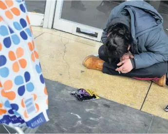  ??  ?? Worrying Homeless figures across Ayrshire on the rise