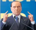  ?? ] Reuters ] ?? Er ist zurück: Silvio Berlusconi.