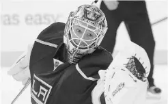  ?? MARK J. TERRILL/ THE CANADIAN PRESS ?? The Toronto Maple Leafs have acquired Jonathan Bernier in an attempt to strengthen their goaltendin­g platoon.