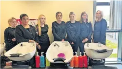  ?? ?? Concerns Hairdressi­ng students at UHI Perth studying for a two-year SVQ Level 5 Hairdressi­ng course were in doubt about the future of their course