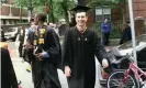  ?? Photograph: AP ?? Pete Buttigieg at his Harvard graduation on 10 June 2004 in Cambridge, Massachuse­tts. After a subsequent stint at Oxford University he went to work for McKinsey.