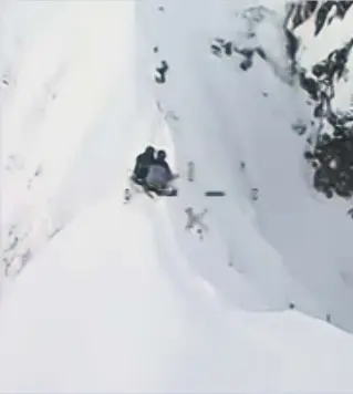  ??  ?? The stranded climbers are spotted by the crew of a Coastguard helicopter stranded in a ‘precarious position 3,000 feet up Bidean nam Bian in Glen Coe. Above left, the helicopter crew lower the winchman to the scene while, left, the climbers are safely...