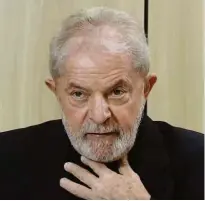  ?? Reprodução ?? O ex-presidente Lula, preso em Curitiba, e que pode se beneficiar de efeito cascata