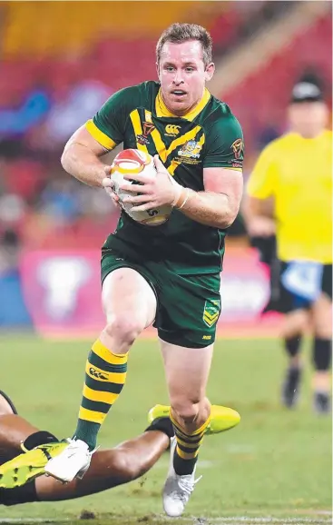  ?? Picture: GETTY IMAGES ?? HOT FAVOURITE: Michael Morgan, in action during the Rugby League World Cup semi-final against Fiji last month, has impressed this year.