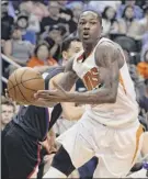  ?? Jennifer Stewart / Getty Images ?? Archie Goodwin, who scored six points for Portland Saturday, has played 150 regular season NBA games for the Phoenix Suns.