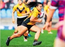  ?? Photo / Photosport ?? Louisa Gago is rapt to have the opportunit­y to go from Auckland club football to playing for the Warriors in the inaugural Women’s NRL.