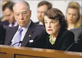  ?? Chip Somodevill­a Getty Images ?? FEINSTEIN’S supporters say she has consistent­ly supported policies as a senator that advance the rights of immigrants, including the DREAM act.