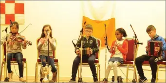  ??  ?? The Cullen Instrument­al Music Group, winners in the Duhallow junior finals.