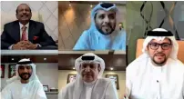  ??  ?? shop local: mohamed shorafa, sami al Qamzi, saeed albahri salem al ameri, omar Bushahab and Yusuffali ma at the virtual launch