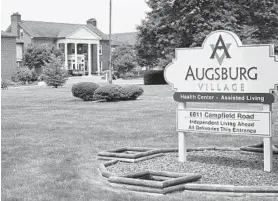  ?? JEFFREY F. BILL/BALTIMORE SUN ?? An inspector found deficienci­es in coronaviru­s infection control practices at The Village at Augsburg on Campfield Road in Baltimore.